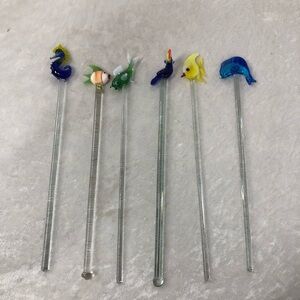 Glass swivel 6 piece stick bundle